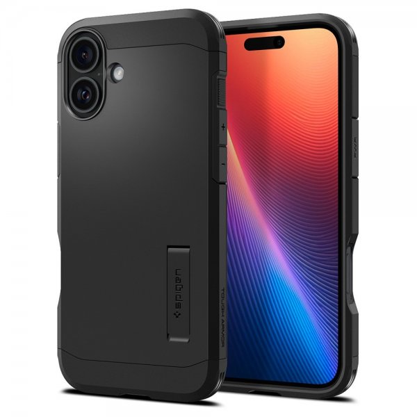 Spigen iPhone 16 Skal Tough Armor MagFit Svart