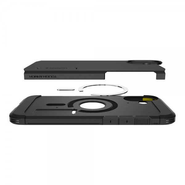 Spigen iPhone 16 Skal Tough Armor MagFit Svart