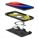 Spigen iPhone 16 Skal Tough Armor MagFit Svart
