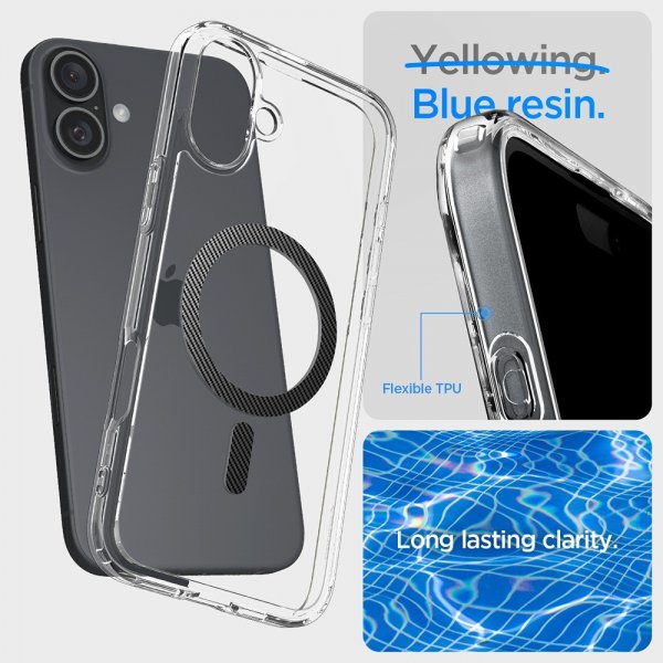 Spigen iPhone 16 Skal Ultra Hybrid MagFit Carbon Fiber