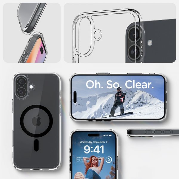 Spigen iPhone 16 Skal Ultra Hybrid MagFit Svart