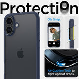 Spigen iPhone 16 Skal Ultra Hybrid Navy Blue