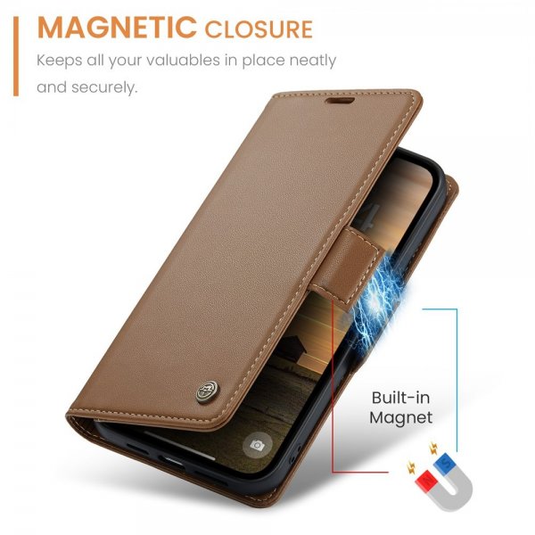 CaseMe iPhone 16e/17e Fodral 023 Series Brun