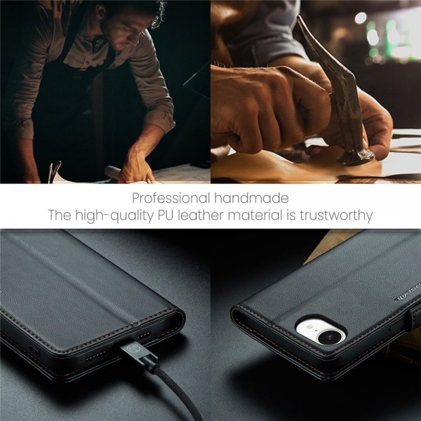 CaseMe iPhone 16e/17e Fodral 023 Series Svart