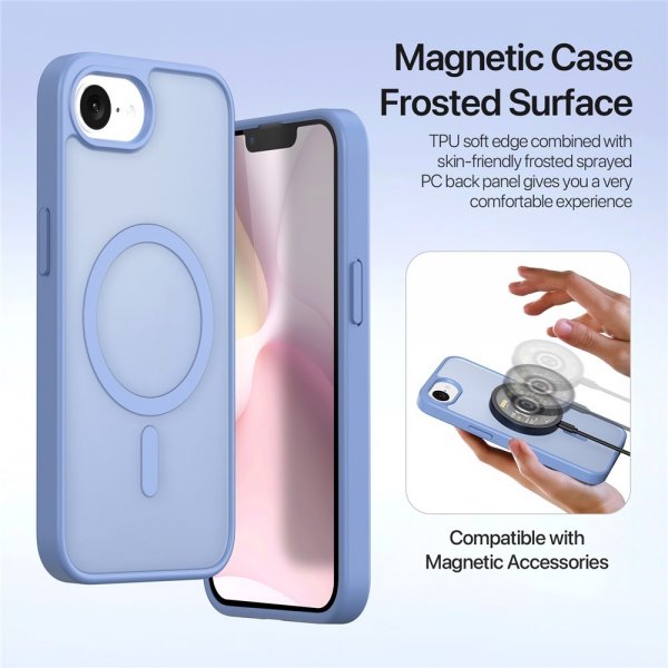 Dux Ducis iPhone 16e/17e Fodral 2-i-1 Lawa Series MagSafe Blå