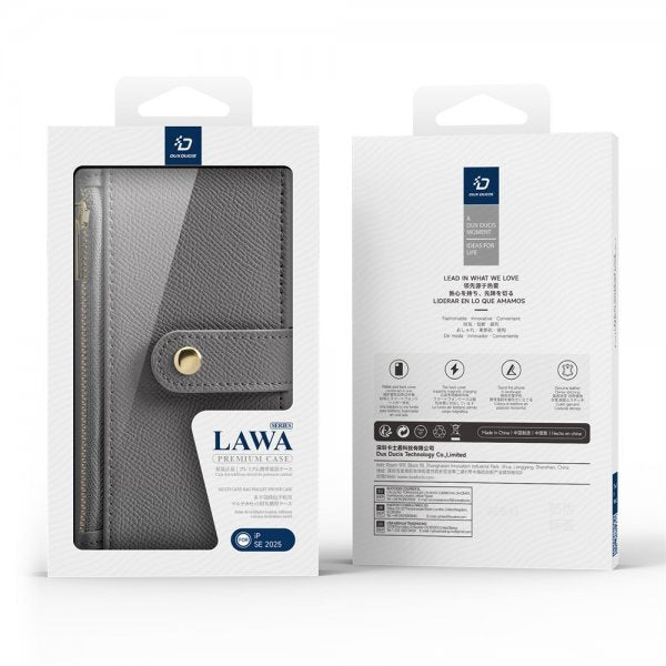 Dux Ducis iPhone 16e/17e Fodral 2-i-1 Lawa Series MagSafe Grå