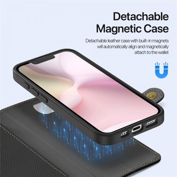 Dux Ducis iPhone 16e/17e Fodral 2-i-1 Lawa Series MagSafe Svart
