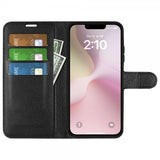 iPhone 16e/17e Fodral Litchi Svart