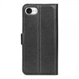 iPhone 16e/17e Fodral Litchi Svart