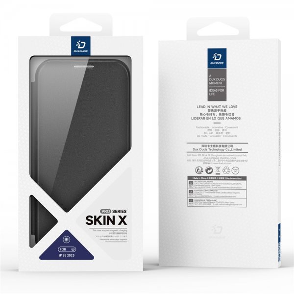 Dux Ducis iPhone 16e/17e Fodral Skin X Pro Series MagSafe Svart
