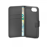 Puro iPhone 16e/17e Fodral Wallet Stand Svart