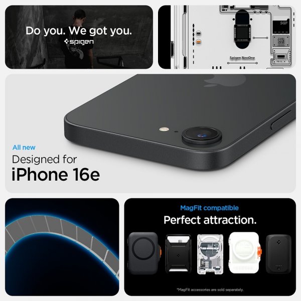 Spigen iPhone 16e/iPhone 17e Skal Ultra Hybrid Neo One MagFit