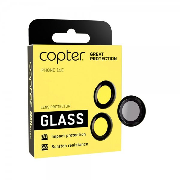Copter iPhone 16e/17e Kameraskydd Exoglass Lens Protector