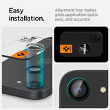 Spigen iPhone 16e/17e Kameraskydd GLAS.tR EZ Fit Optik Pro 2-pack
