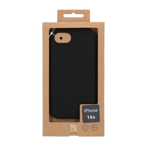 iPhone 16e/17e Skal Silikon Svart