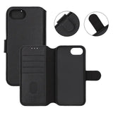 Rvelon iPhone 16e/17e Fodral Äkta Läder Svart