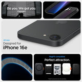 Spigen iPhone 16e/17e Skal Liquid Air MagFit Matte Black