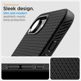 Spigen iPhone 16e/17e Skal Liquid Air MagFit Matte Black