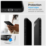 Spigen iPhone 16e/17e Skal Liquid Air MagFit Matte Black