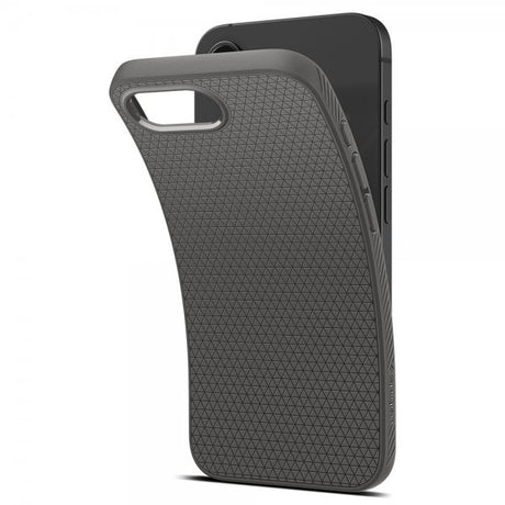 Spigen iPhone 16e/17e Skal Liquid Air Marble Gray