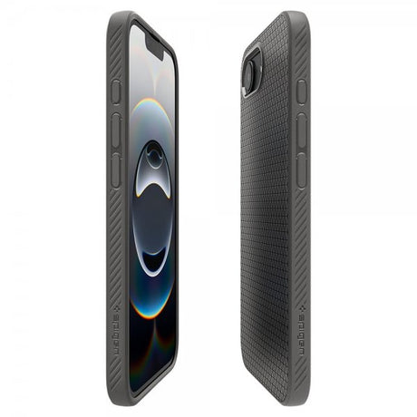 Spigen iPhone 16e/17e Skal Liquid Air Marble Gray