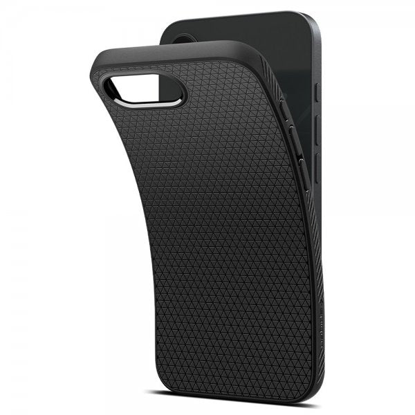 Spigen iPhone 16e/17e Skal Liquid Air Matte Black