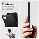 Spigen iPhone 16e/17e Skal Liquid Air Matte Black