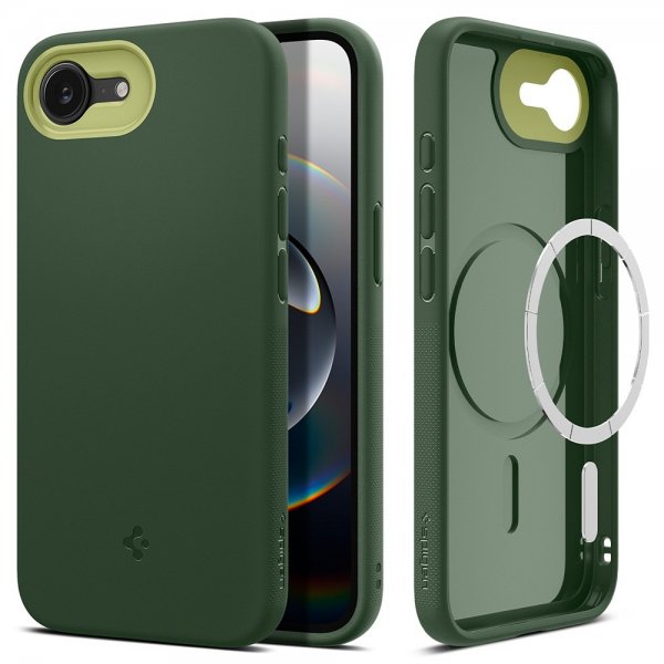 Spigen iPhone 16e/17e Skal Nano Pop MagFit Avo Green