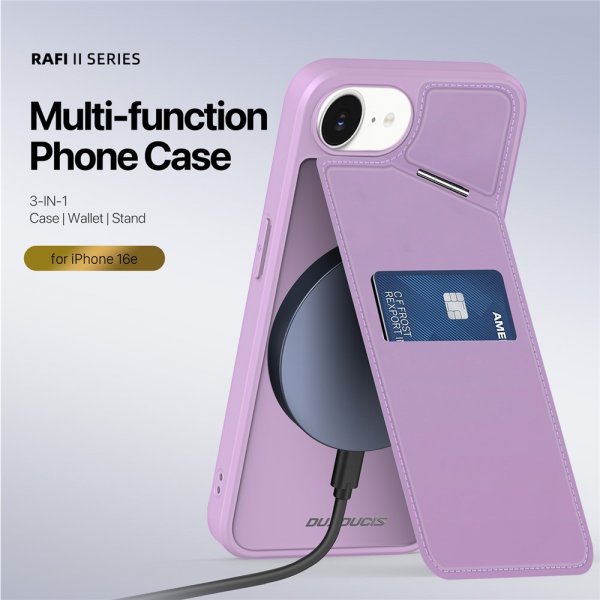 Dux Ducis iPhone 16e/17e Skal Rafi II Series MagSafe Lila
