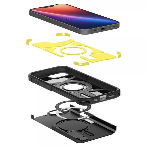 Spigen iPhone 16e/17e Skal Tough Armor MagFit Svart