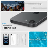 Spigen iPhone 16e/17e Skal Ultra Hybrid Crystal Clear