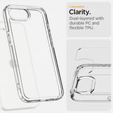 Spigen iPhone 16e/17e Skal Ultra Hybrid Crystal Clear