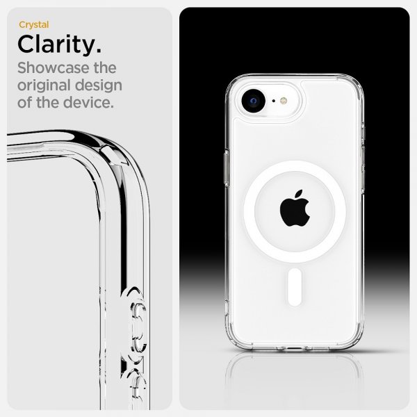 Spigen iPhone 16e/17e Skal Ultra Hybrid MagFit Clear White