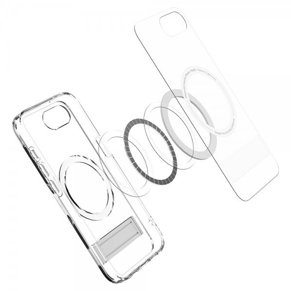 Spigen iPhone 16e/17e Skal Ultra Hybrid S MagFit Clear White
