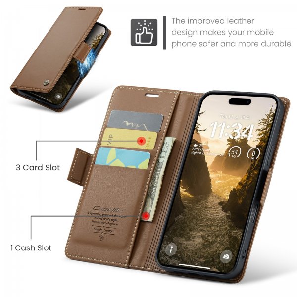 CaseMe iPhone Air Fodral 023 Series Brun