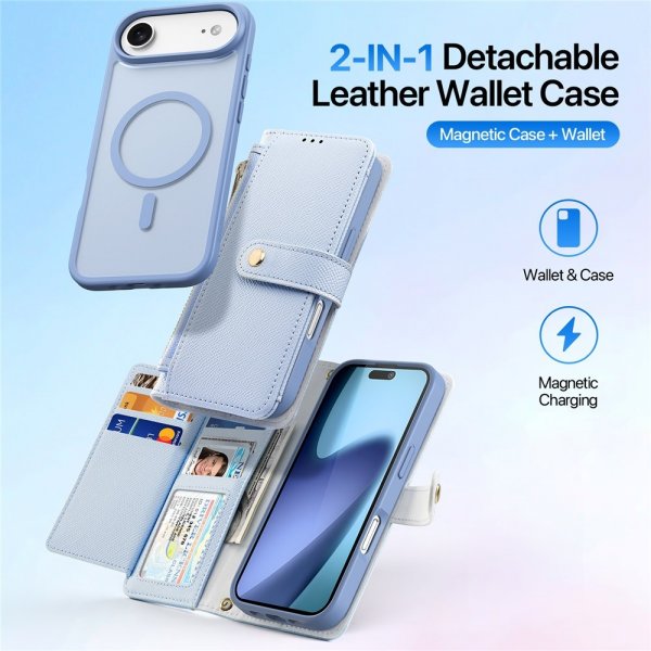 Dux Ducis iPhone Air Fodral 2-i-1 Lawa Series MagSafe Blå