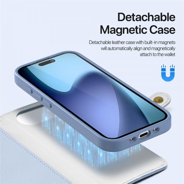Dux Ducis iPhone Air Fodral 2-i-1 Lawa Series MagSafe Blå