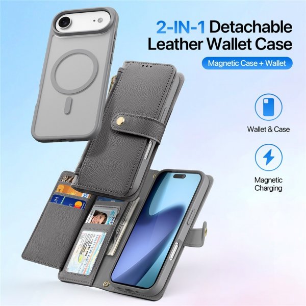 Dux Ducis iPhone Air Fodral 2-i-1 Lawa Series MagSafe Grå