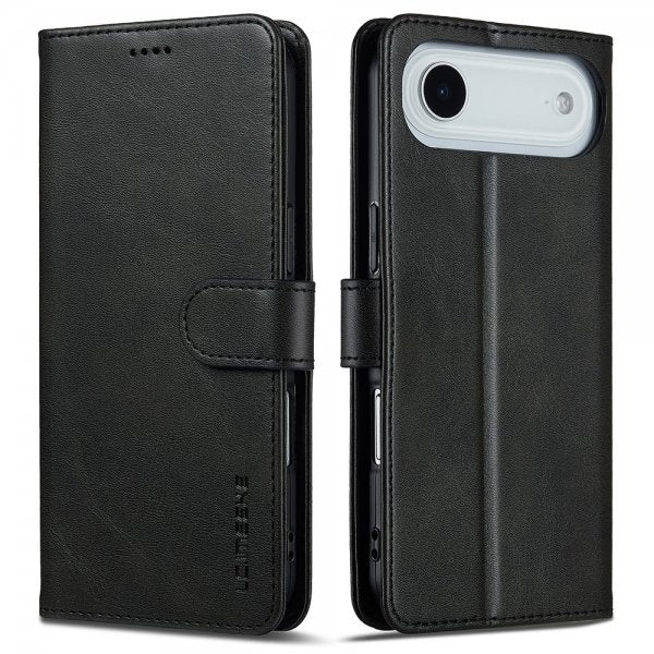Lc.Imeeke iPhone Air Fodral med Kortfack Stativfunktion Svart