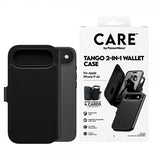 CARE by PanzerGlass iPhone Air Fodral Tango Two-in-One Wallet MagSafe Svart