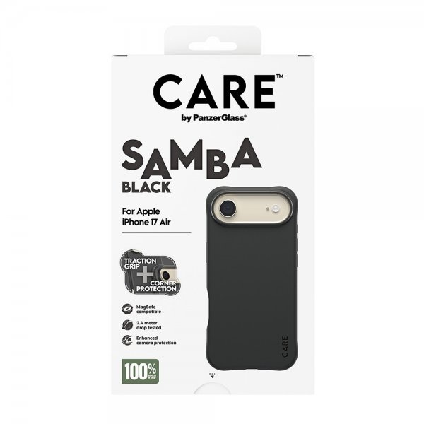 CARE by PanzerGlass iPhone Air Skal Samba MagSafe Svart
