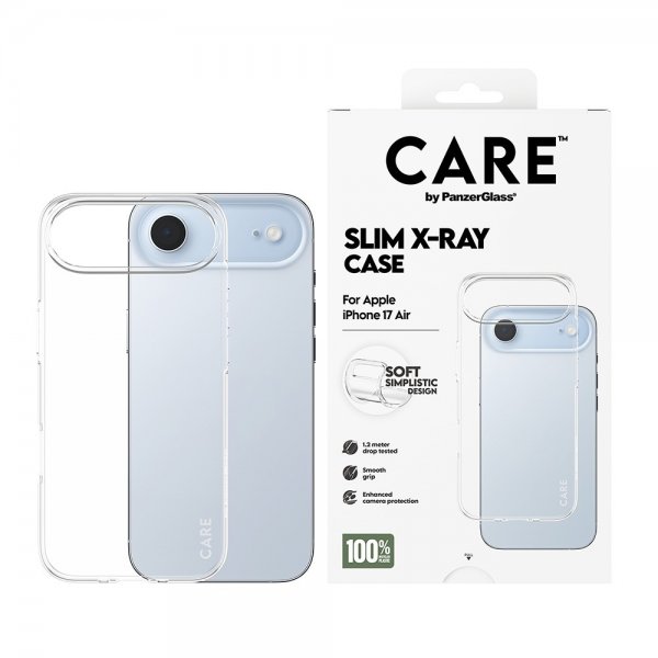 CARE by PanzerGlass iPhone Air Skal Slim X-Ray Transparent