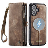 CaseMe iPhone 17 Fodral 008 Series Löstagbart Skal Brun