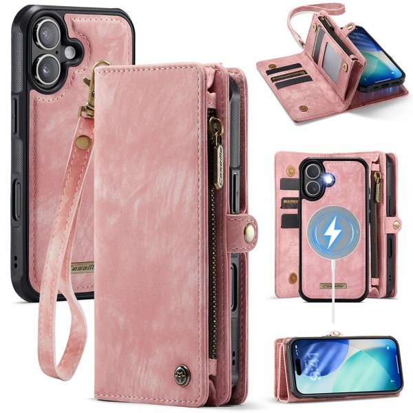 CaseMe iPhone 17 Fodral 008 Series Löstagbart Skal Rosa