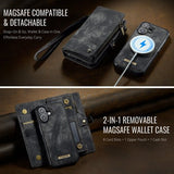 CaseMe iPhone 17 Fodral 008 Series Löstagbart Skal Svart