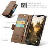 CaseMe iPhone 17 Fodral 023 Series Brun