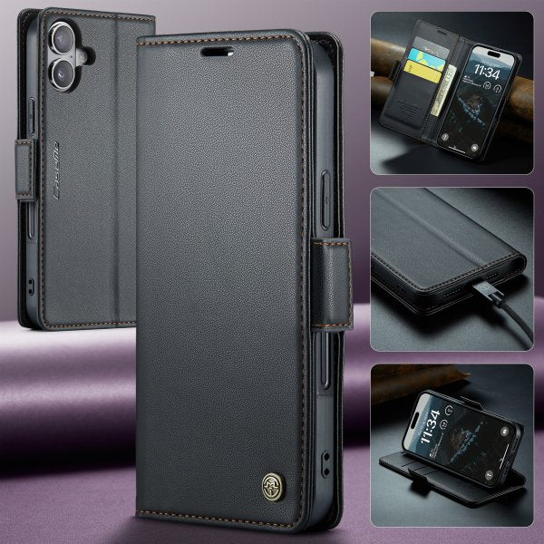 CaseMe iPhone 17 Fodral 023 Series Svart