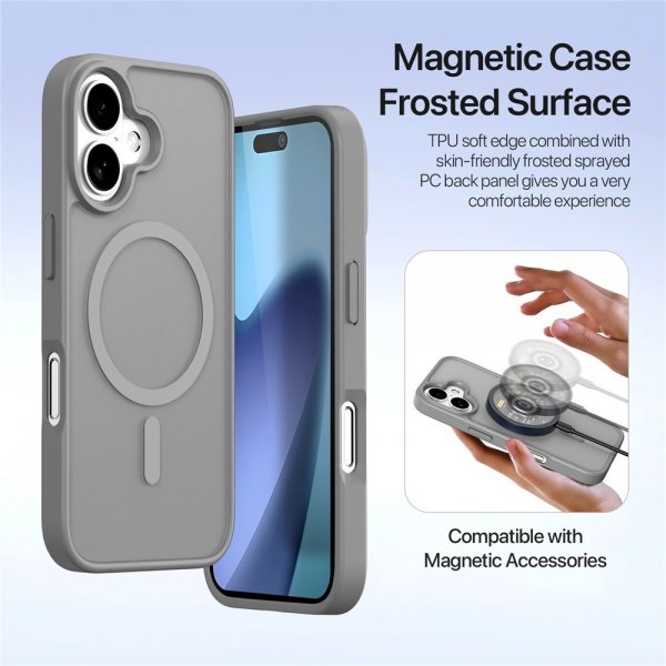 Dux Ducis iPhone 17 Fodral 2-i-1 Lawa Series MagSafe Grå