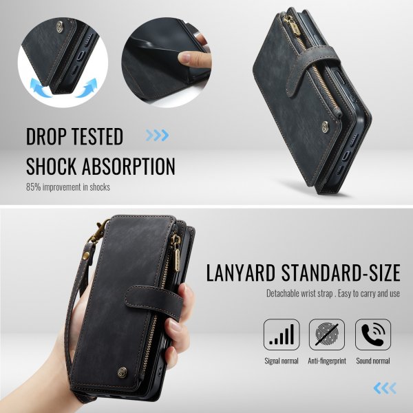CaseMe iPhone 17 Fodral C30 Series Svart