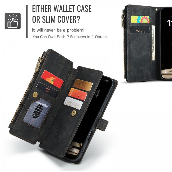 CaseMe iPhone 17 Fodral C30 Series Svart